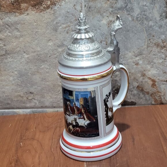 Anheuser Busch Stein 1991 After The Hunt Germany 8870 - Picture 15 of 16